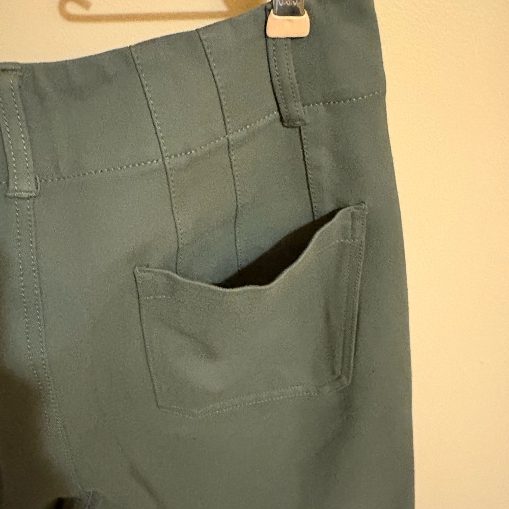 Anthropologie Olive Wide Leg Pants - Picture 7 of 9